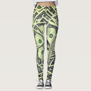 Leggings Guêtres de billet d'un dollar