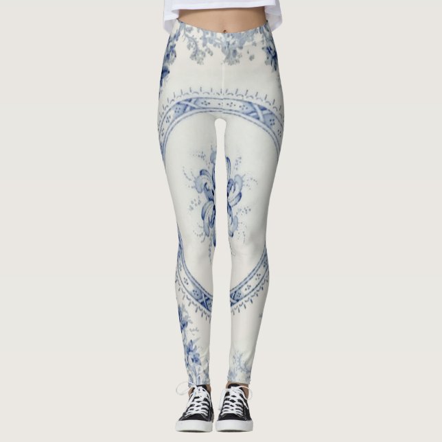 Leggings Guêtres de bleu de Victoria (Devant)