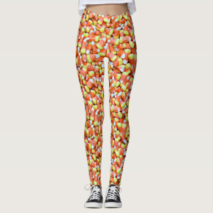 Leggings Guêtres de bonbons au maïs à automne de Hallowe