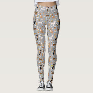 Leggings Guêtres de café de chiwawa - gris