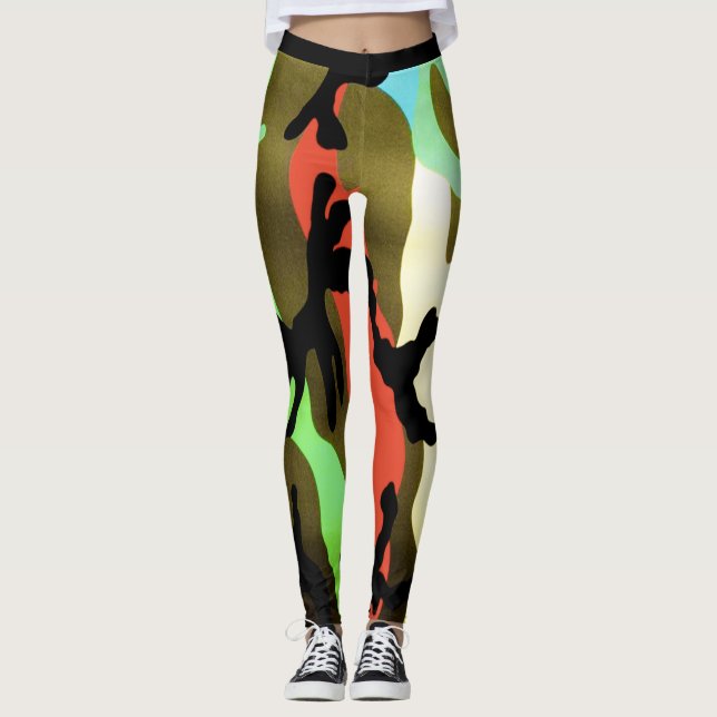 Leggings Guêtres de Camo (Devant)