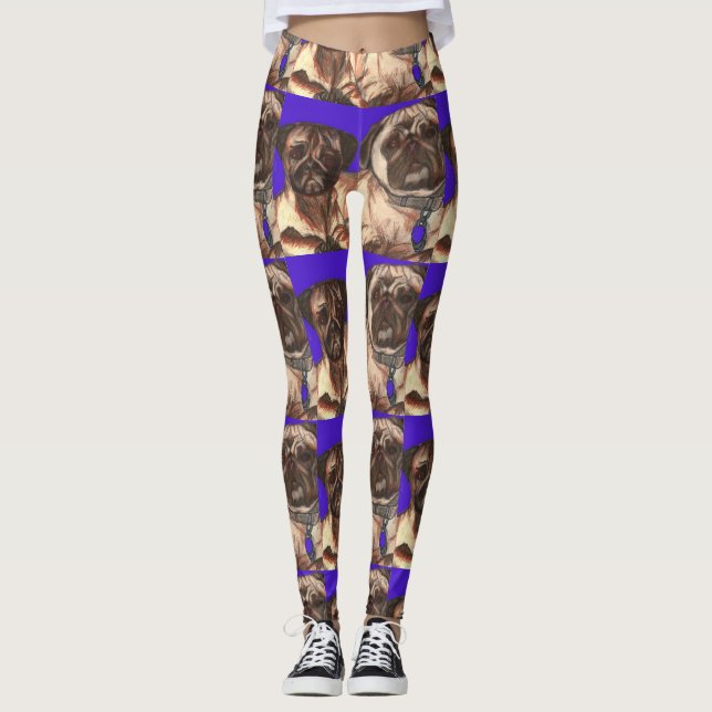 Leggings guêtres de carlin (Devant)