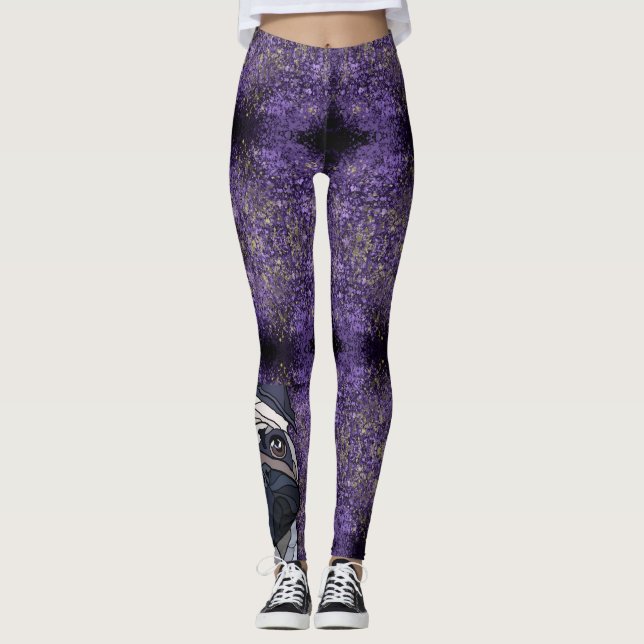 Leggings guêtres de carlin (Devant)