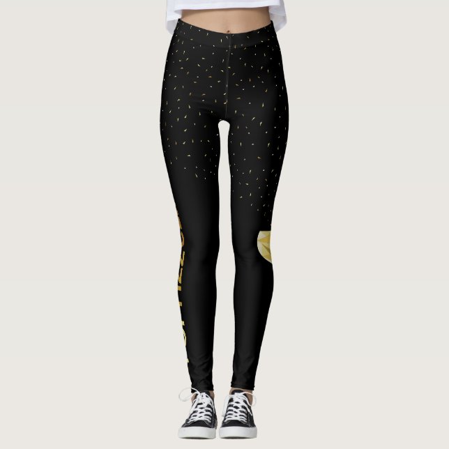 Leggings Guêtres de Champagne de tintement de sifflement de (Devant)