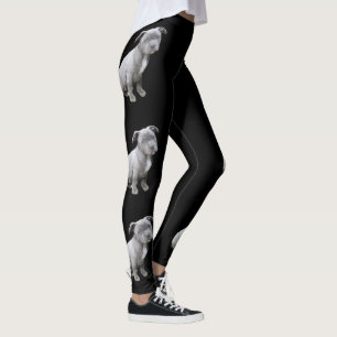 Leggings Guêtres de chiot de Pitbull