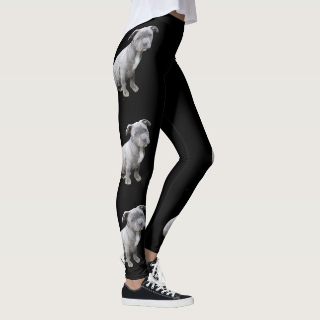 Leggings Guêtres de chiot de Pitbull (Droite)