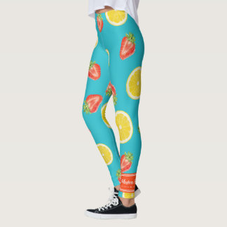 Leggings Guêtres de citron de fraise