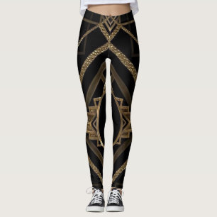 Leggings Guêtres de conception d'art déco