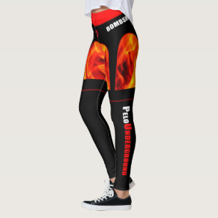 Leggings Guêtres de conception de "cuisse de PU-BOMBSHELL
