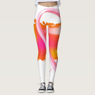 Leggings Guêtres de conscience de cancer du sein