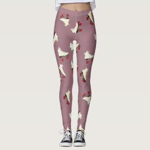 Leggings Guêtres de coutume de motif de patins de rouleau