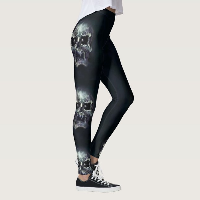 Leggings Guêtres de crâne (Droite)