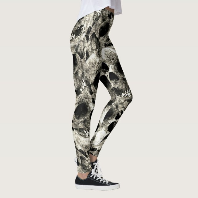 Leggings Guêtres de crânes (Droite)