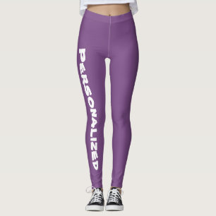 Leggings Guêtres de dames personnalisées par pourpre