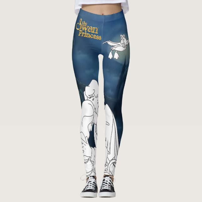 Leggings Guêtres de Derek, d'ODETTE et de macareux (Devant)