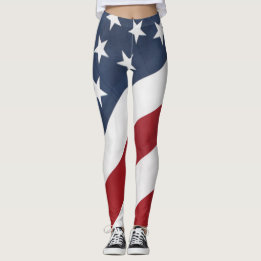 Leggings Guêtres de drapeau américain