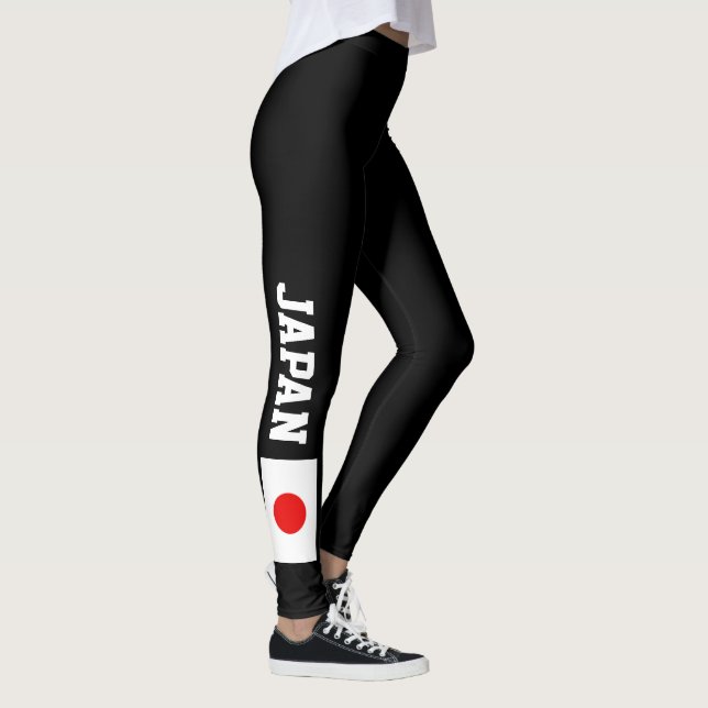 Leggings Guêtres de drapeau du Japon pour la séance (Droite)