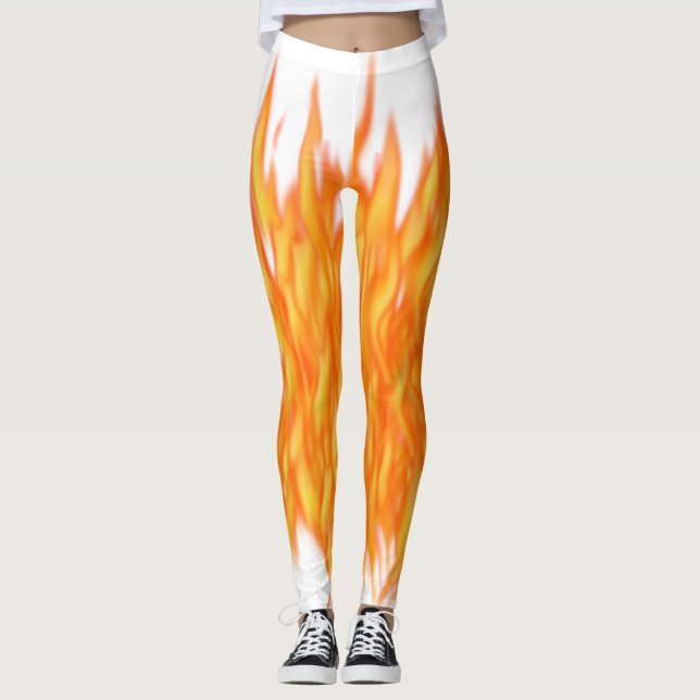 Leggings Guêtres de flamme (Devant)