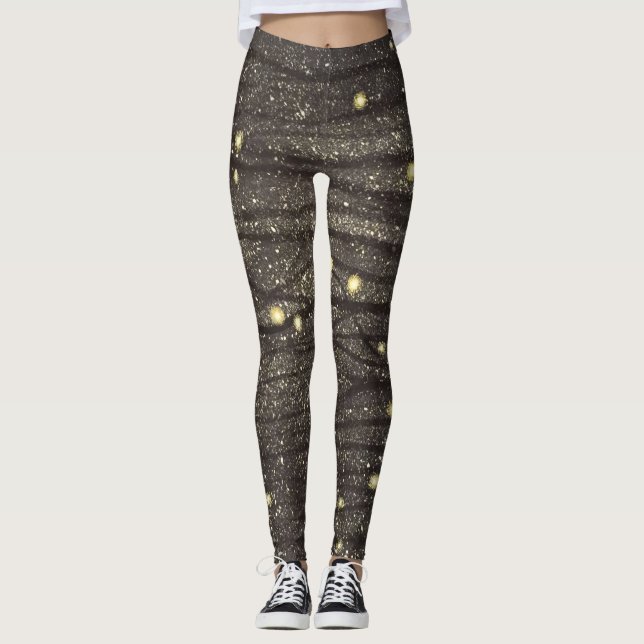 Leggings Guêtres de Forrest de luciole (Devant)