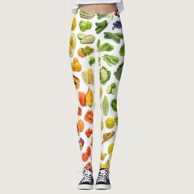 Leggings GUÊTRES de fruits et légumes - COOL SUPERBE (Devant)