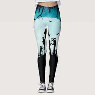 Leggings Guêtres de Halloween d'impression de mains de