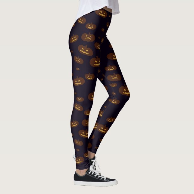 Leggings Guêtres de Jack-o'-lantern (Droite)