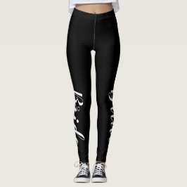 Leggings Guêtres de jeune mariée. Partie de Bachelorette.