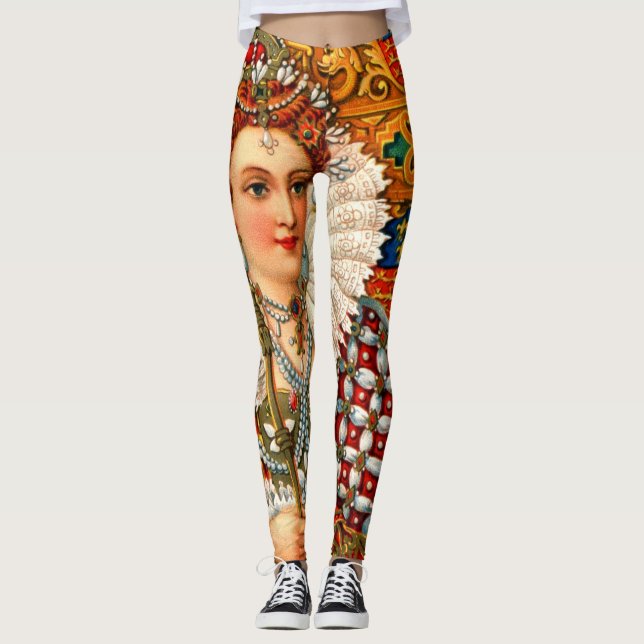 Leggings Guêtres de la Reine Elizabeth I (Devant)