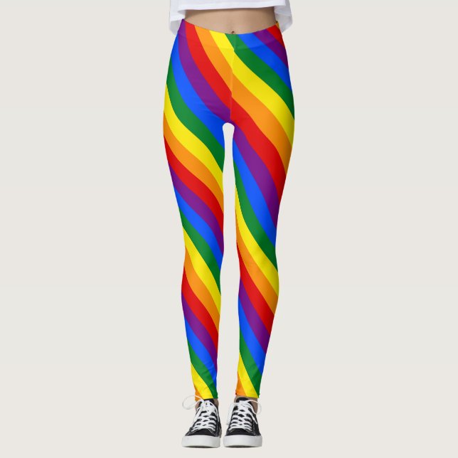 Leggings Guêtres de l'arc-en-ciel des femmes (Devant)