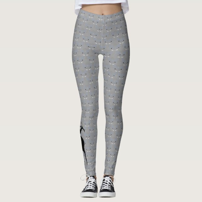 Leggings Guêtres de Lularoe de lévrier italien (Devant)