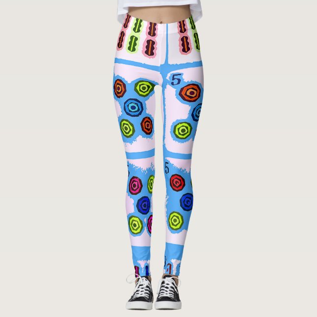 Leggings Guêtres de main d'heure-milliampère Jongg (Devant)