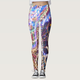 Leggings Guêtres de mardi gras conçues par l'artiste C.L.
