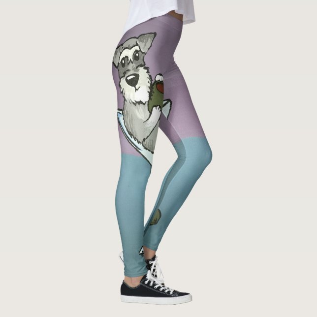 Leggings Guêtres de Martini de Schnauzer (Droite)