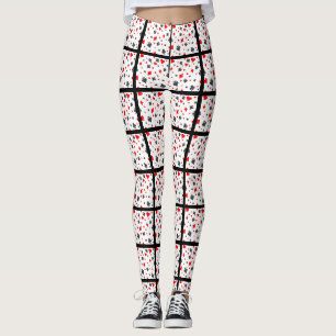 Leggings Guêtres de noir de costume de carte
