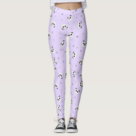 Leggings Guêtres de panda de | du panda pourpre | Baby4Life