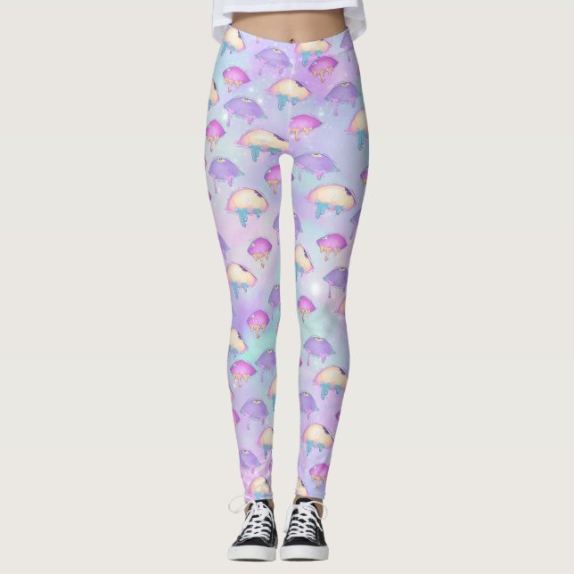 Leggings Guêtres de pastel d'Ahegao (Devant)
