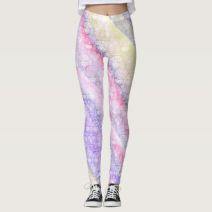 Leggings Guêtres de pastel de crânes de sucre