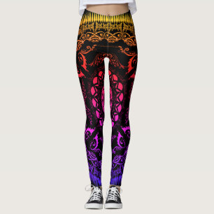 Leggings Guêtres de Patern de mandala