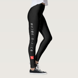 LEGGINGS GUÊTRES DE PLONGÉE À L'AIR, DRAPEAU DE PLONGEURS