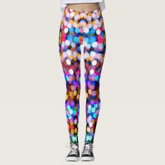 Leggings Guêtres de point d'arc-en-ciel