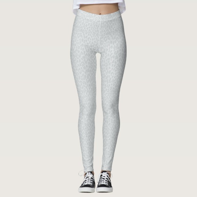 Leggings Guêtres de poster de animal du léopard des femmes (Devant)