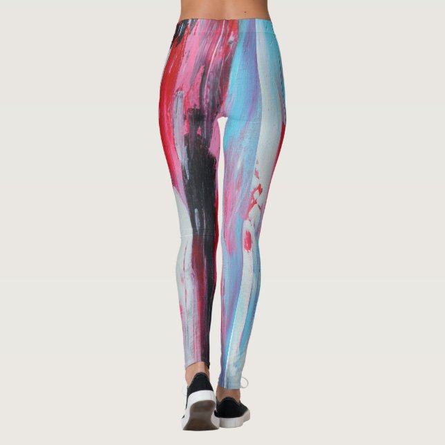 Leggings Guêtres de précipitation de Rasberry (Dos)