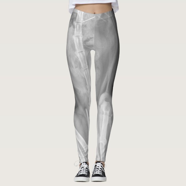 Leggings Guêtres de rayon X de chat (Devant)