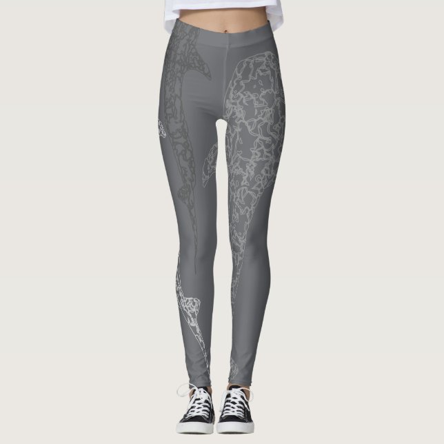 Leggings Guêtres de requin de baleine (Devant)
