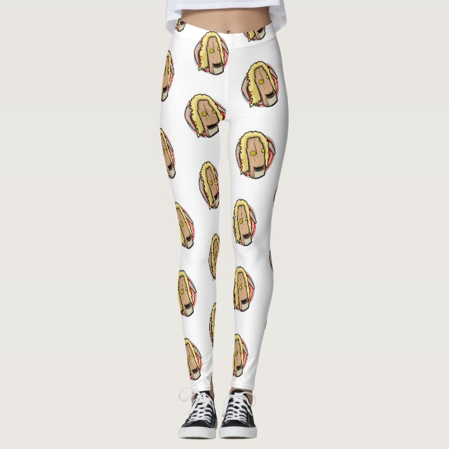 Leggings Guêtres de Sc de Catawampers - carrelées (Devant)