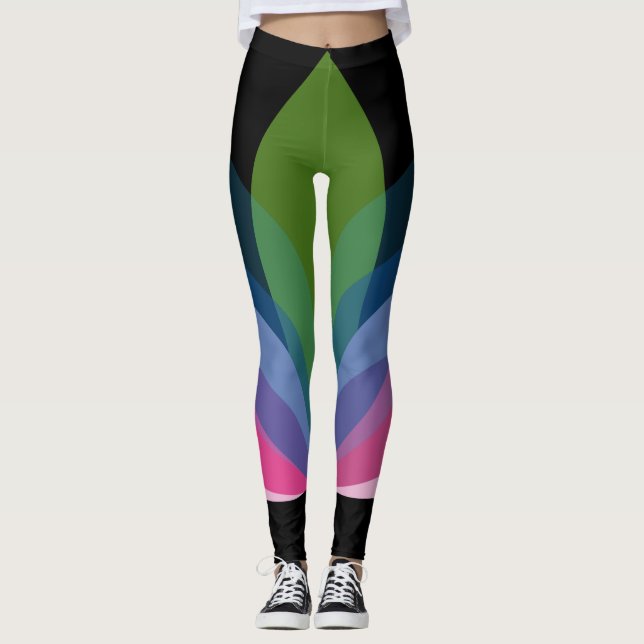 Leggings Guêtres de séance d'entraînement conçues par (Devant)