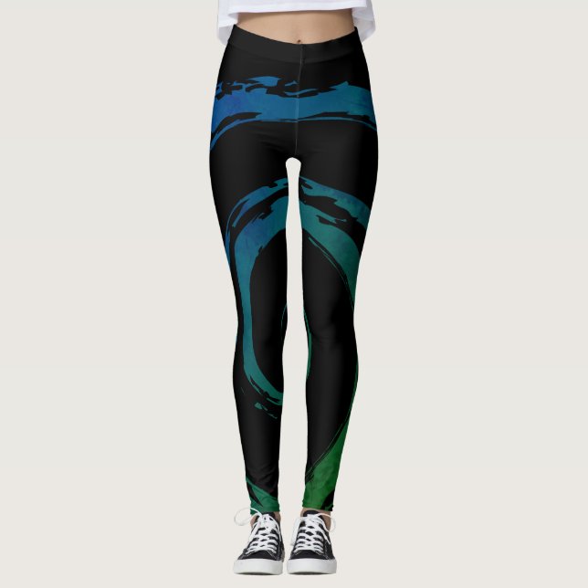 Leggings Guêtres de séance d'entraînement conçues par (Devant)