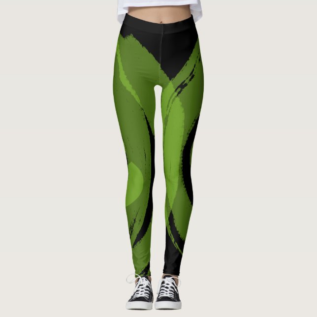 Leggings Guêtres de séance d'entraînement conçues par (Devant)
