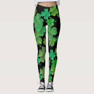 Leggings Guêtres de shamrock (personnalisables)