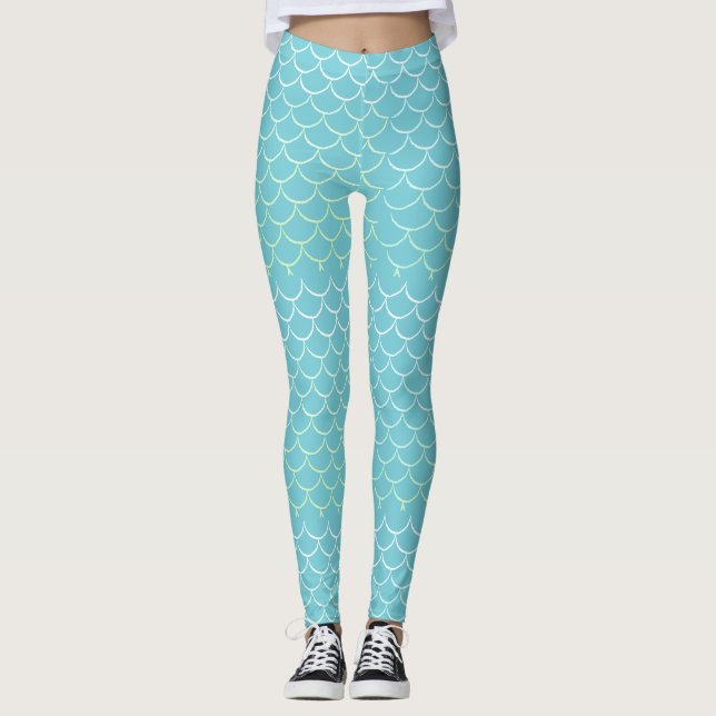 Leggings Guêtres de sirène (Devant)